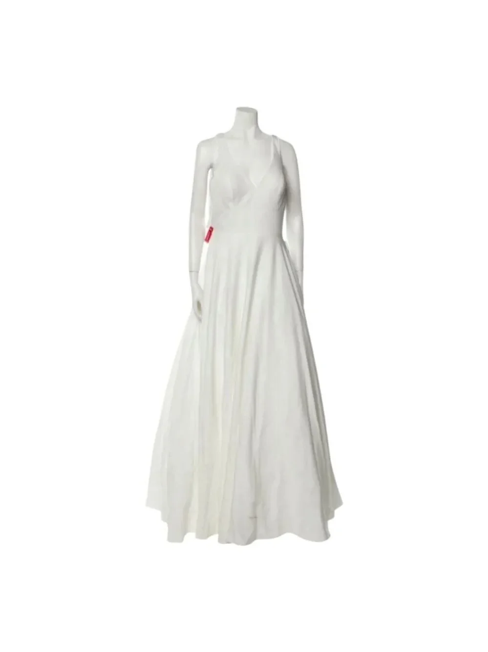Mac Duggal Gown Size 8 White V-Neck - Picture 7 of 10